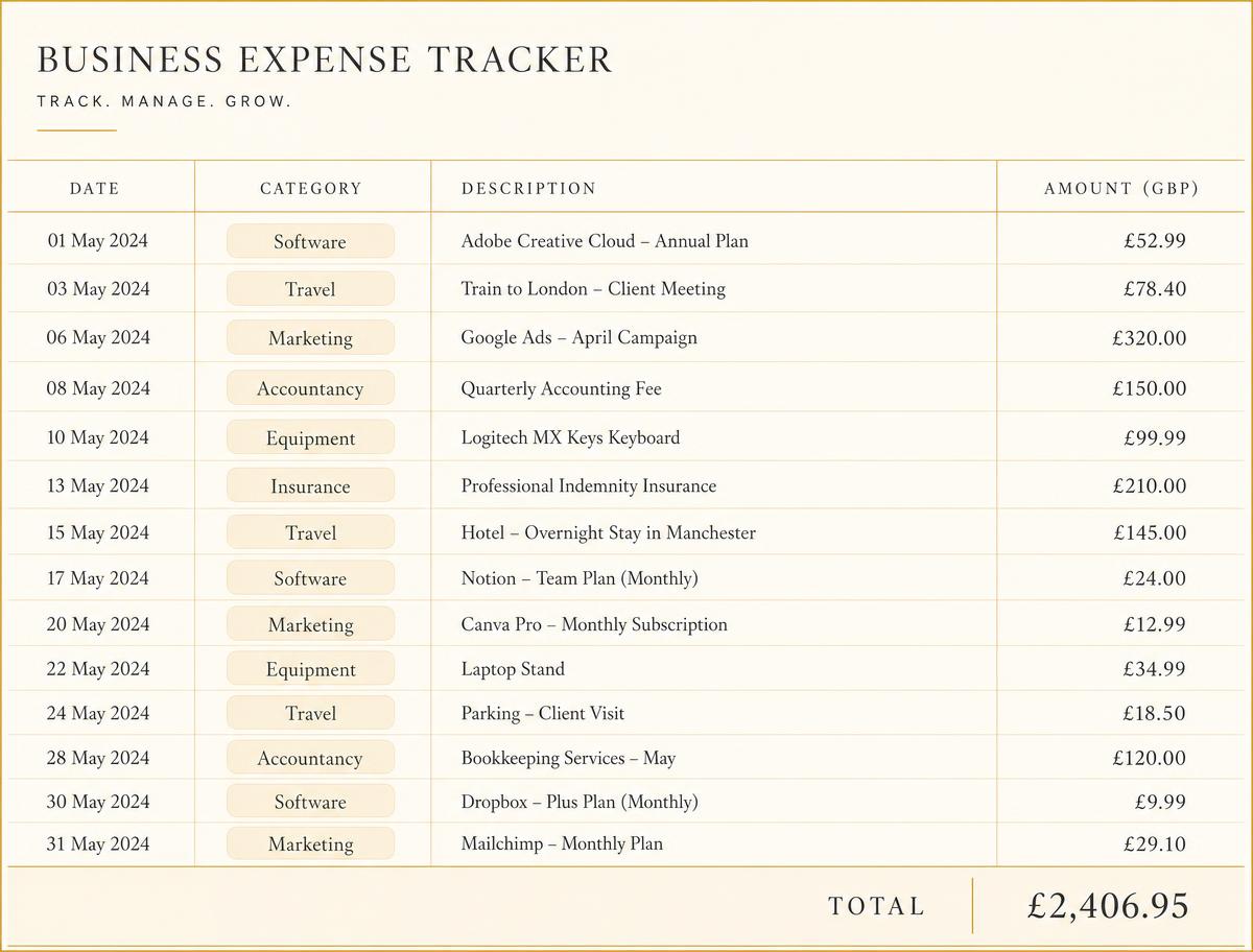 Costs, already categorised